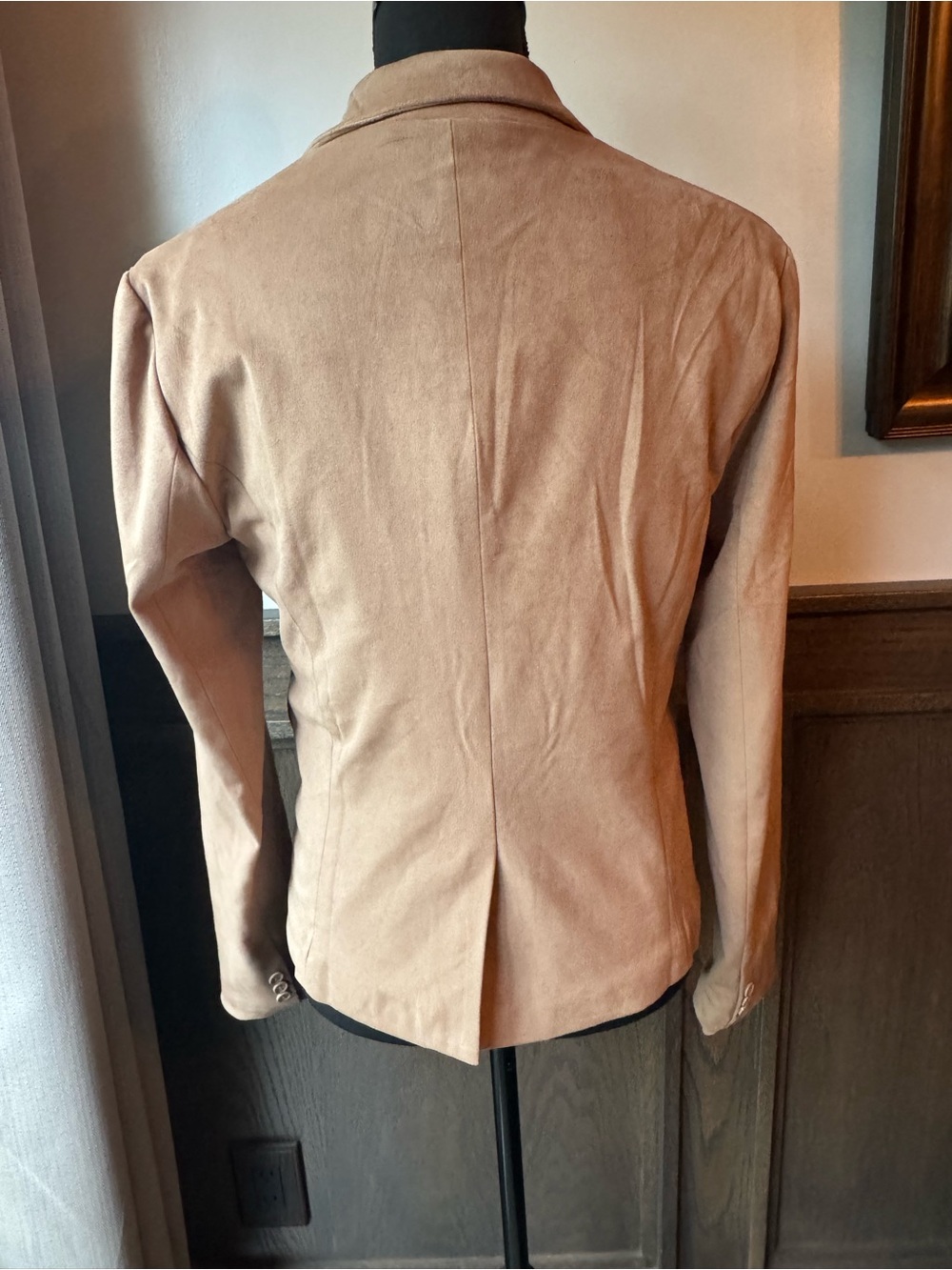 Sincerly Jules Suede One-Button Blazer in Light Brown - Picture 5 of 10